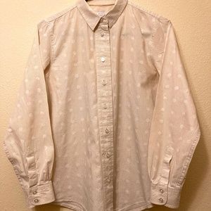 Lizwear button front long-sleeved shirt, Wmns size Medium